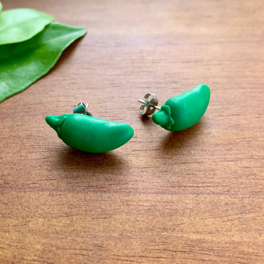 Jalapeno Stud Earrings